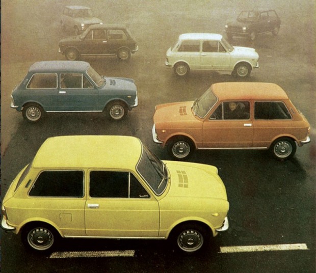 A112 kom til verden som Autobianchi i 1969 - billederne her er fra Quattroroute årgang 1970.