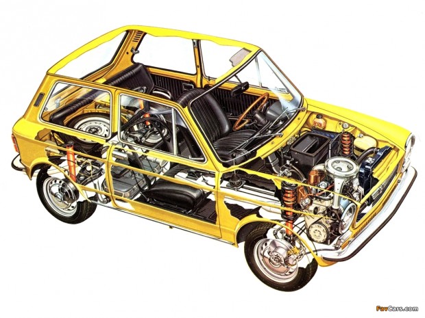 Teknikken dannede senere grundlag for Fiat 127.