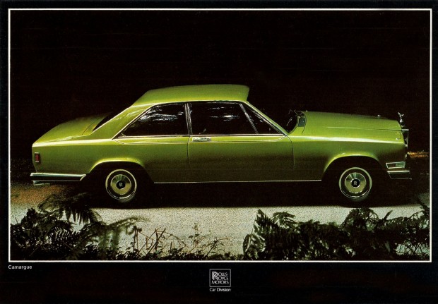 Camargue fra 1975 var et forsøg på en moderne Rolls Royce - herregud.