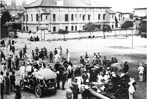 Starten i Peking 1908.
