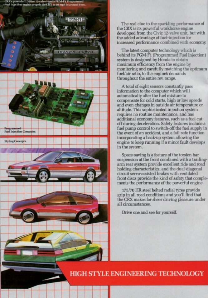 Det er en sjov størrelse, CRX'en - men "High Style Engineeirng Technology" beskriver den faktisk meget godt..