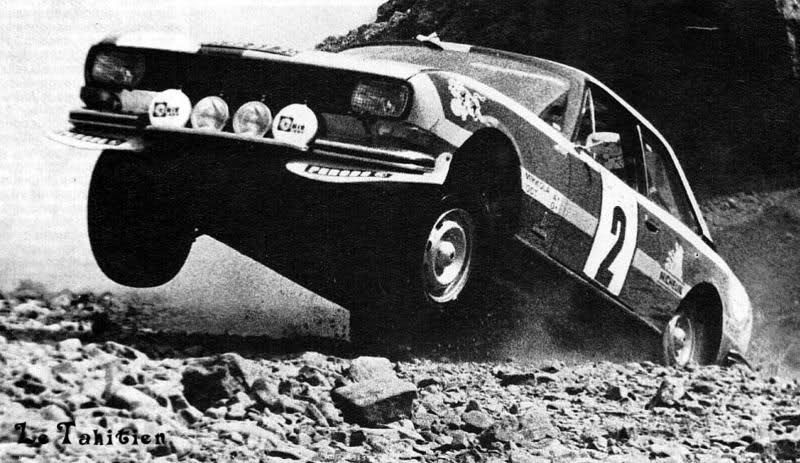 Hannu Mikkola for fuld rulle i Marokko, 1976.