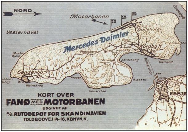 I gamle dage blev der kørt motorløb på Fanø - men færgen var også dengang et problem, så genoptagelsen af løbene blev flyttet til Rømø.