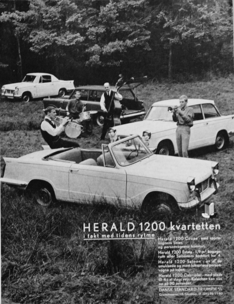  ”I takt med tidens toner” lød det kækt i den danske Herald-annonce fra 1963.