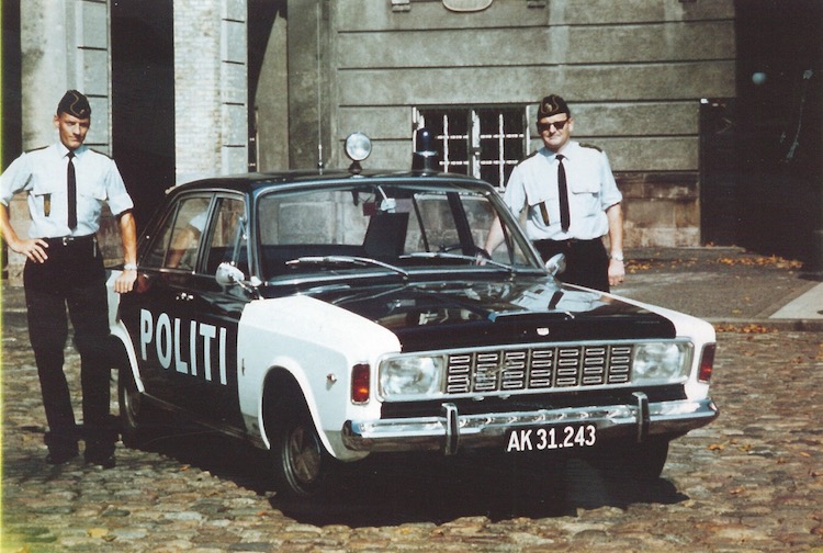 Ford Taunus og Ford 20 M var i mange år indbegrebet af dansk patruljevogn. Selv den nu meget sjældne 68-årgang af 20 M blev anvendt.